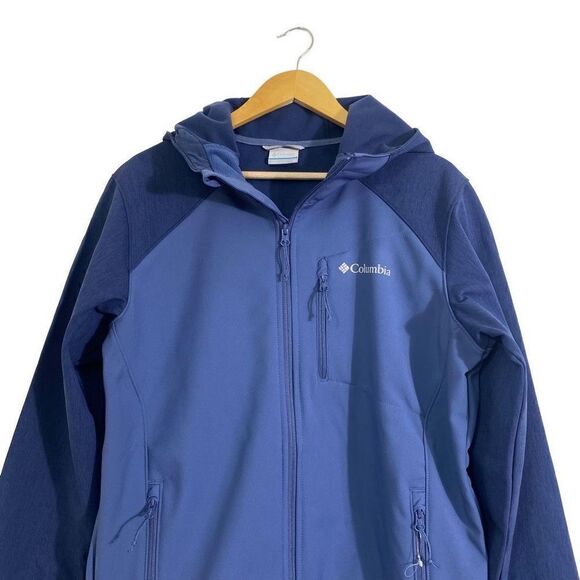 Columbia men’s softshell outdoor jacket with hood medium nwot - Picture 10 of 12